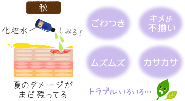 夏の大きなダメージで、秋にトラブル発生！