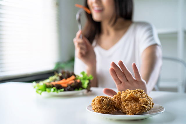 食事は腹八分目