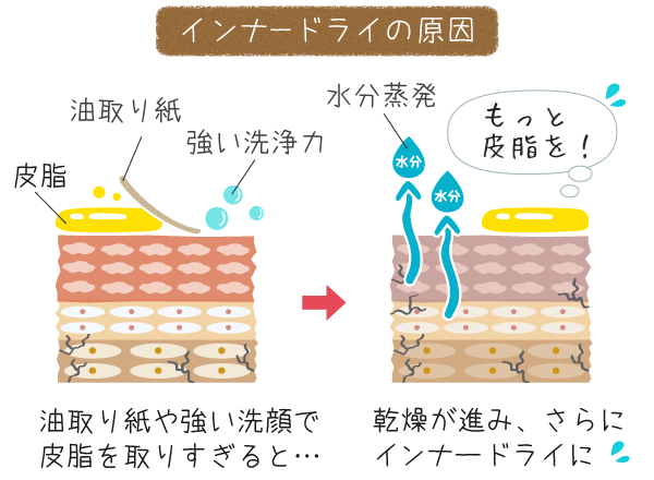 皮脂対策は逆効果