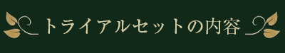 トライアルセットの内容