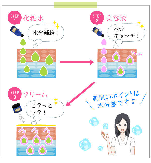 美肌のポイントは水分量です